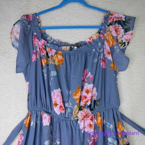 New! City Chic *flawed* Florence Dress grey plus size 14 - Picture 3 of 16